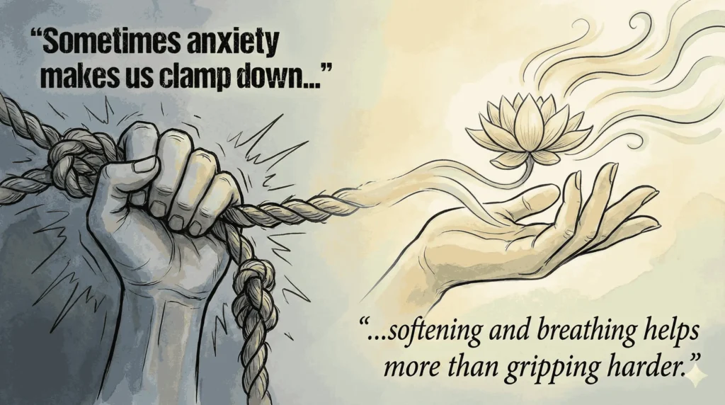 Sometimes anxiety makes us clamp down
