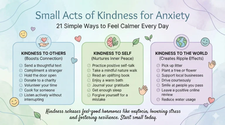 21 small acts of kindness for anxiety
